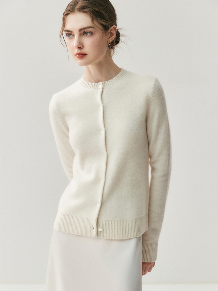 Wool Coat Peacoat - Chicuu outono inverno feminino grosso o-pescoço