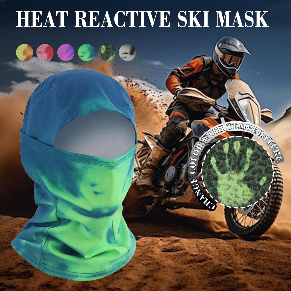Balaclava Ski Mask - Máscara Facial Termossensível que Muda de
