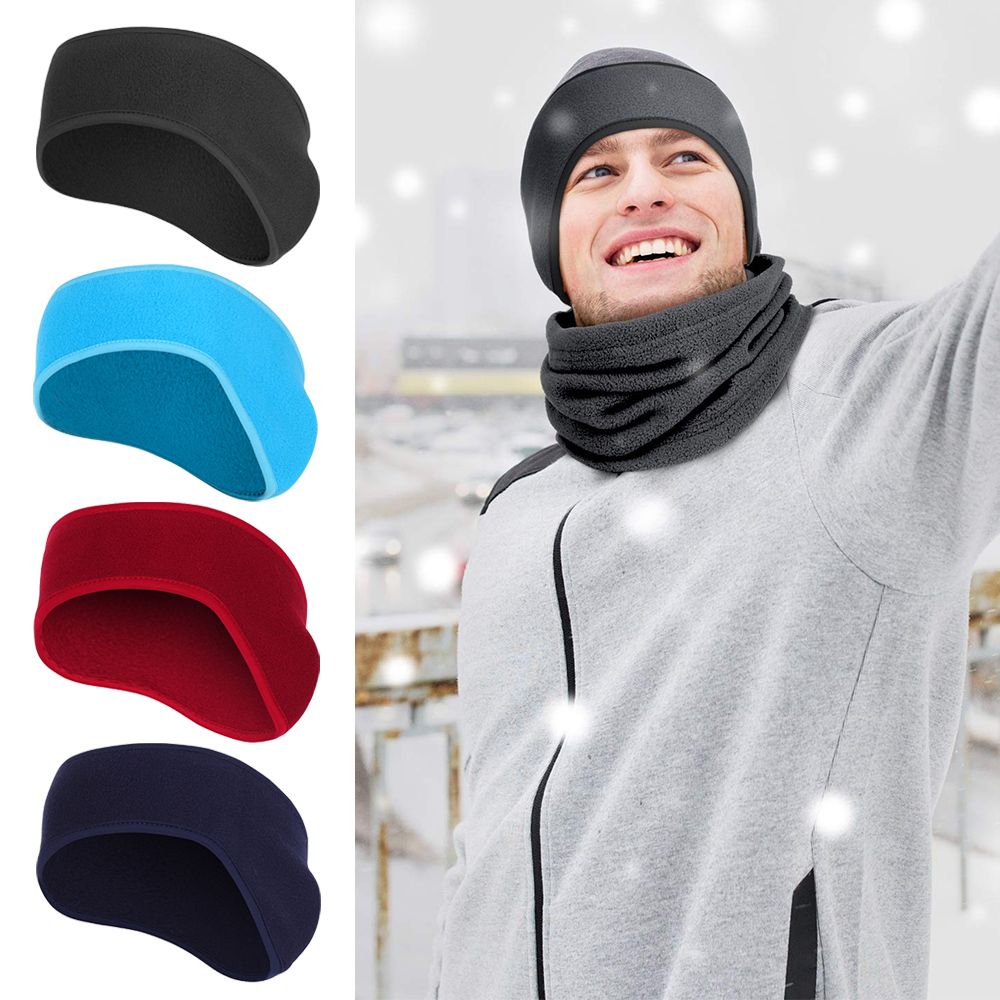 Fleece Ear Warmer Band - 1 Peça Faixa de Cabelo de