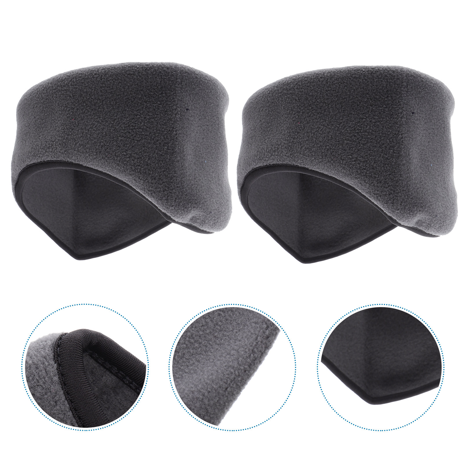 Fleece Ear Warmer Band - 2 Peças de Faixa de Cabeça