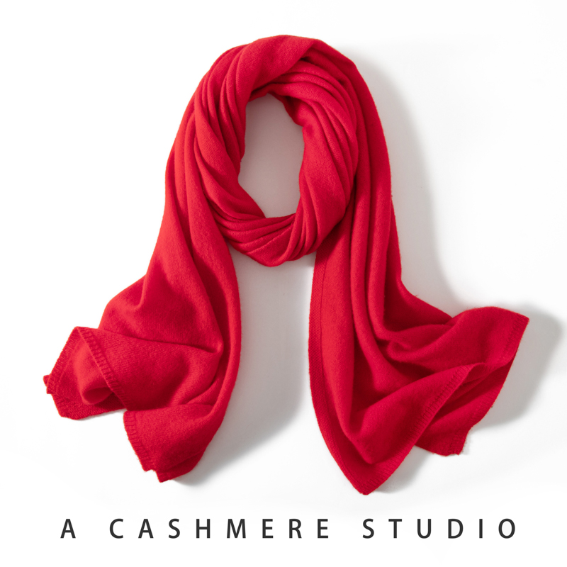 Wool Scarf Men - MERRILAMB-Lenço longo de caxemira para homens