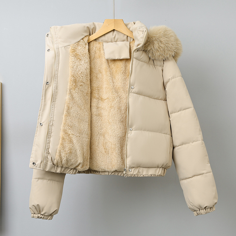 Inverno curto parkas roupas fe - Wool Coat Peacoat avaliação e preço