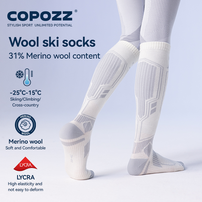 Copozz novas meias de esqui de - Thermal Sock Wool avaliação e preço