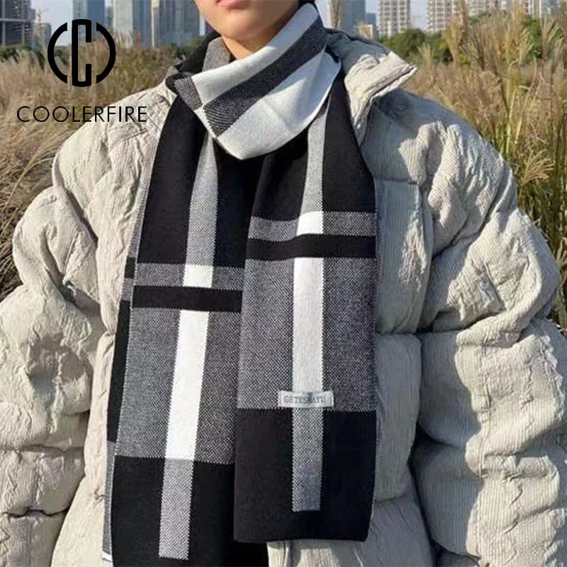 Novo inverno cachecol masculin - Wool Scarf Men avaliação e preço